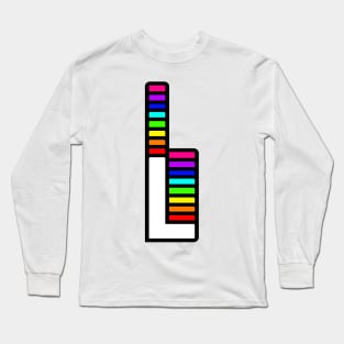 Rainbow Letter, L Long Sleeve T-Shirt